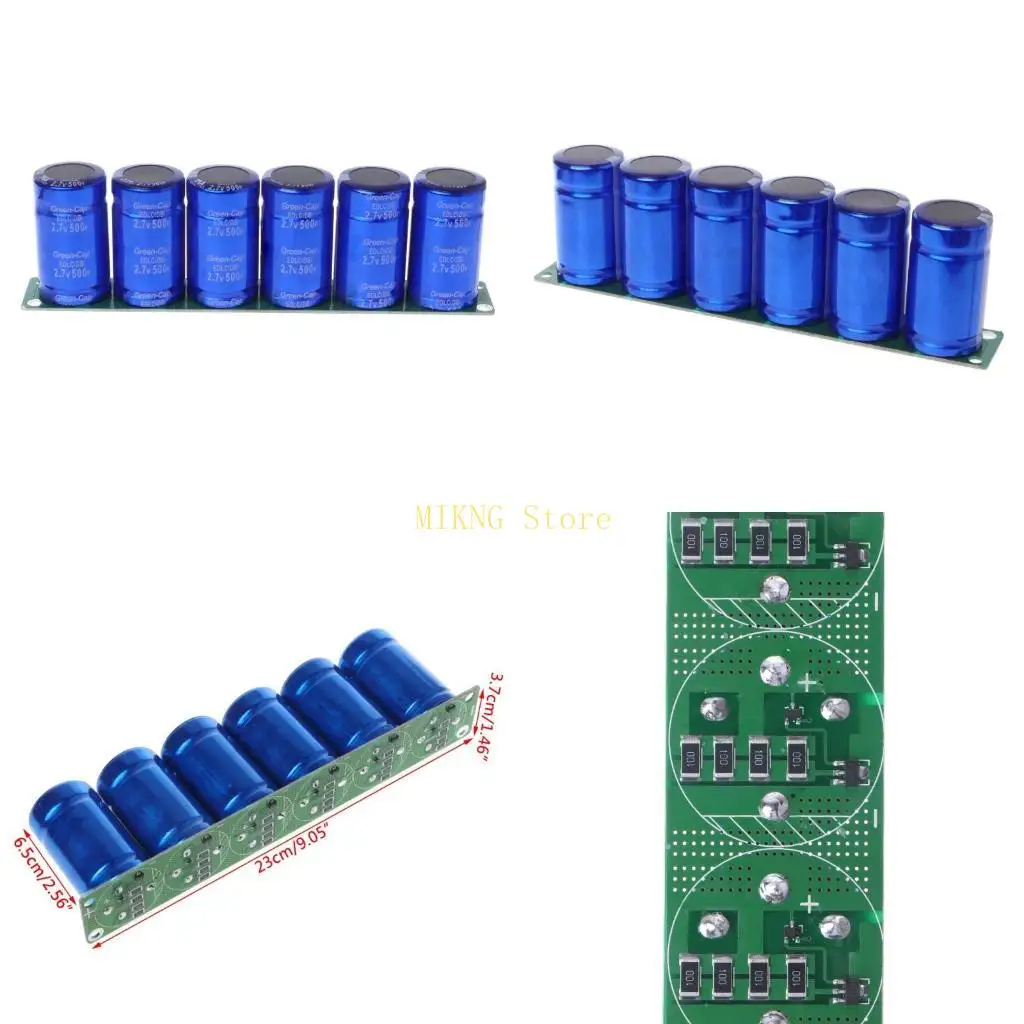 Farad Capacitor 2.7V 500F 6 Pcs/1 Set Super Capacitance With for Protection Boar best sale