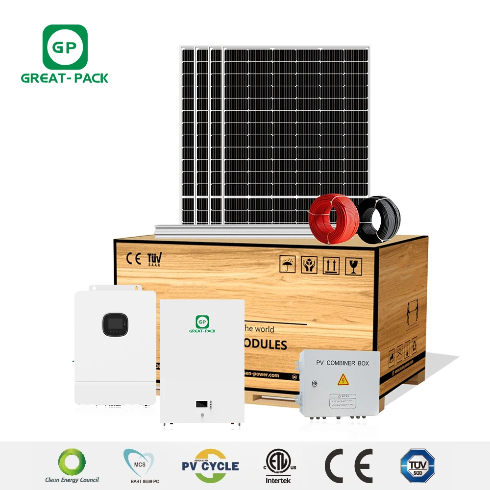 All in One Three Phase 220v/380v 20kw Solar System Off Grid Complete Set Off the Grid Solar System Packages