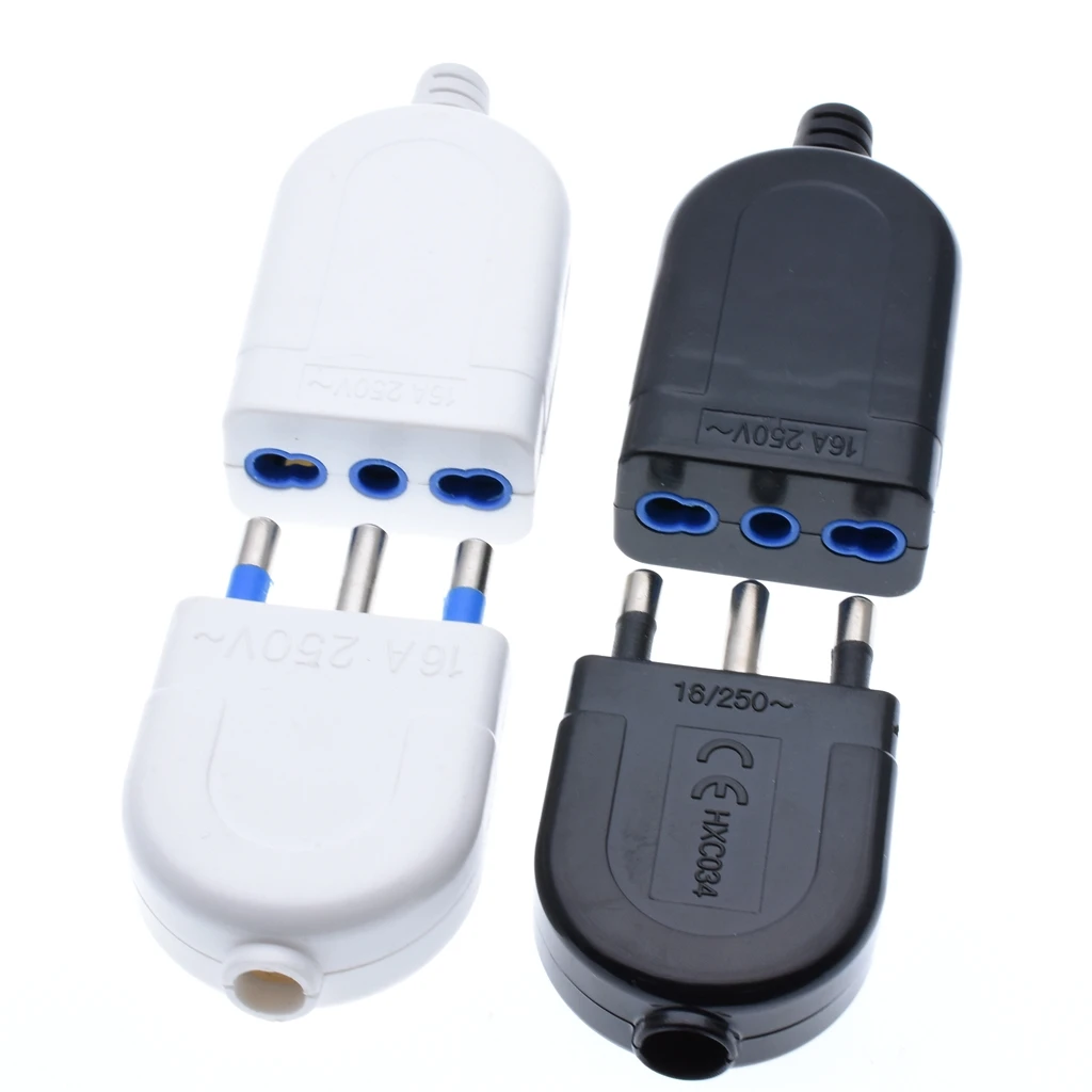 10A/16A Italian plug Connect the power cord Male female plug Power Plugs Italian tripolar convert socket