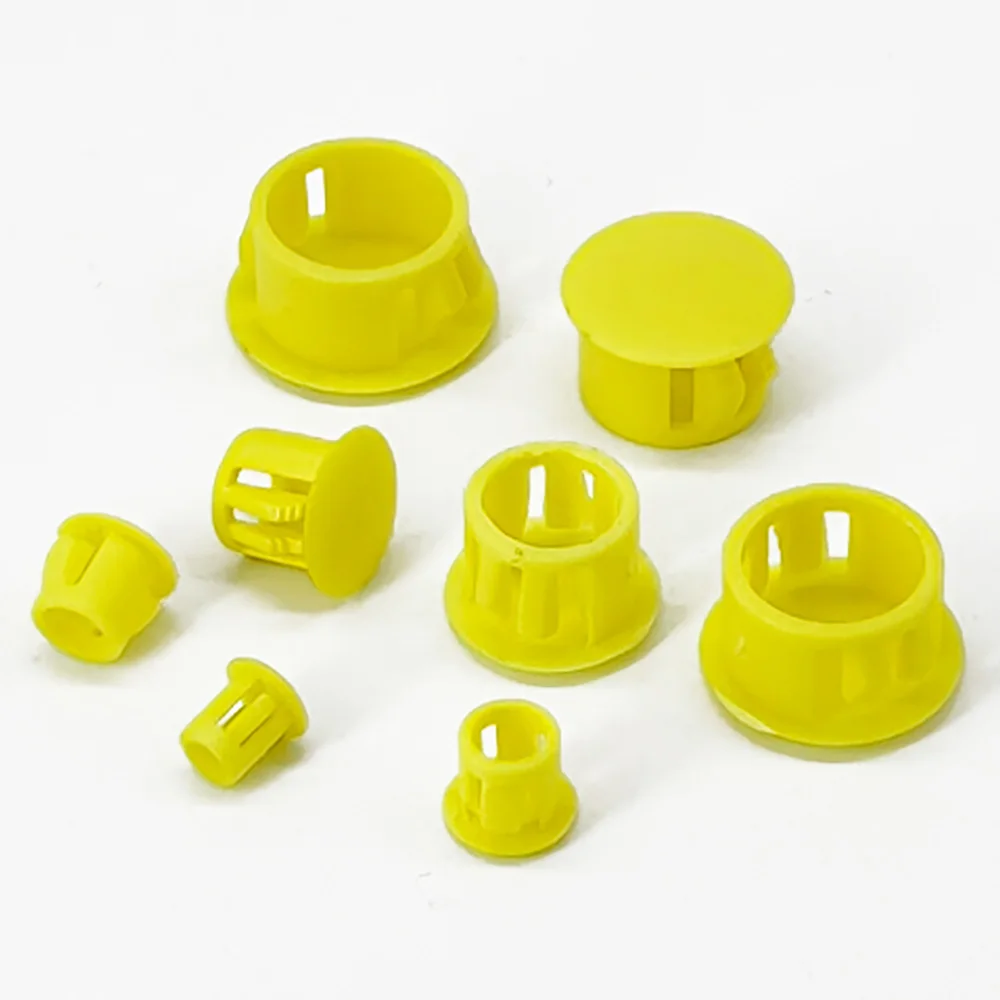Flat Round Nylon Snap Hole Plug Dust Blanking Cover Furniture Table Door Extra Reserved Hole Decorative Anti Scratch Cap