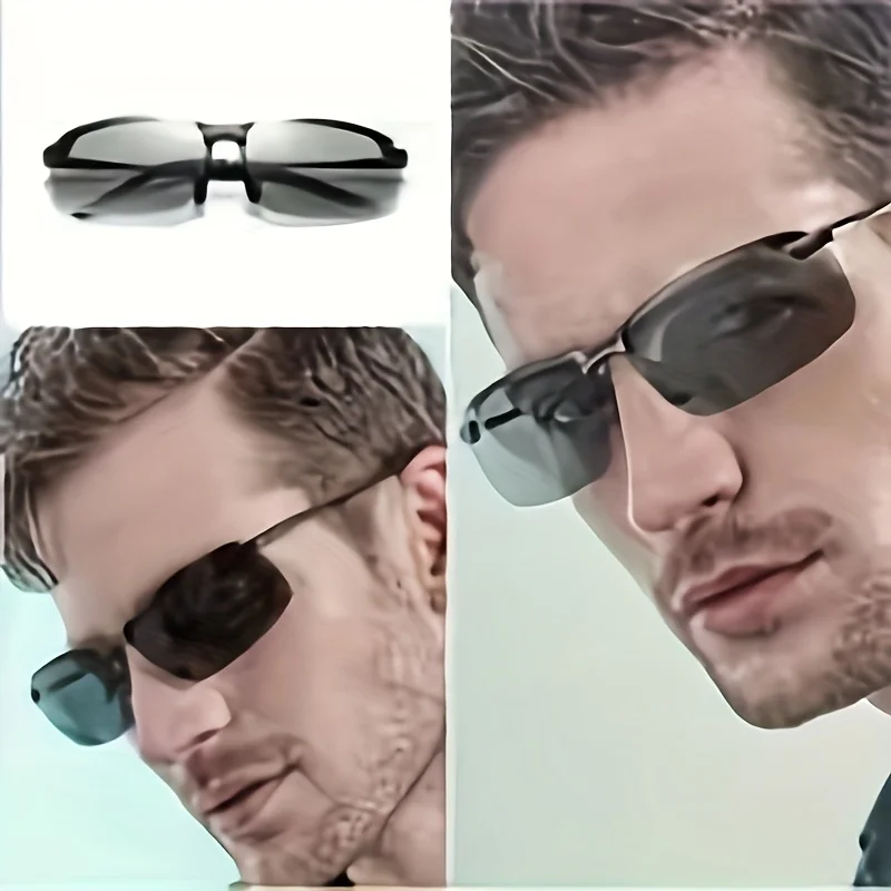 Photochrome polarisierte Fahrbrille für den Außenbereich, ultraleichte Anti-Strahlungs-Brille, Angeln, Wandern, Sonnenbrille, Fahrerbrille – Detail 3
