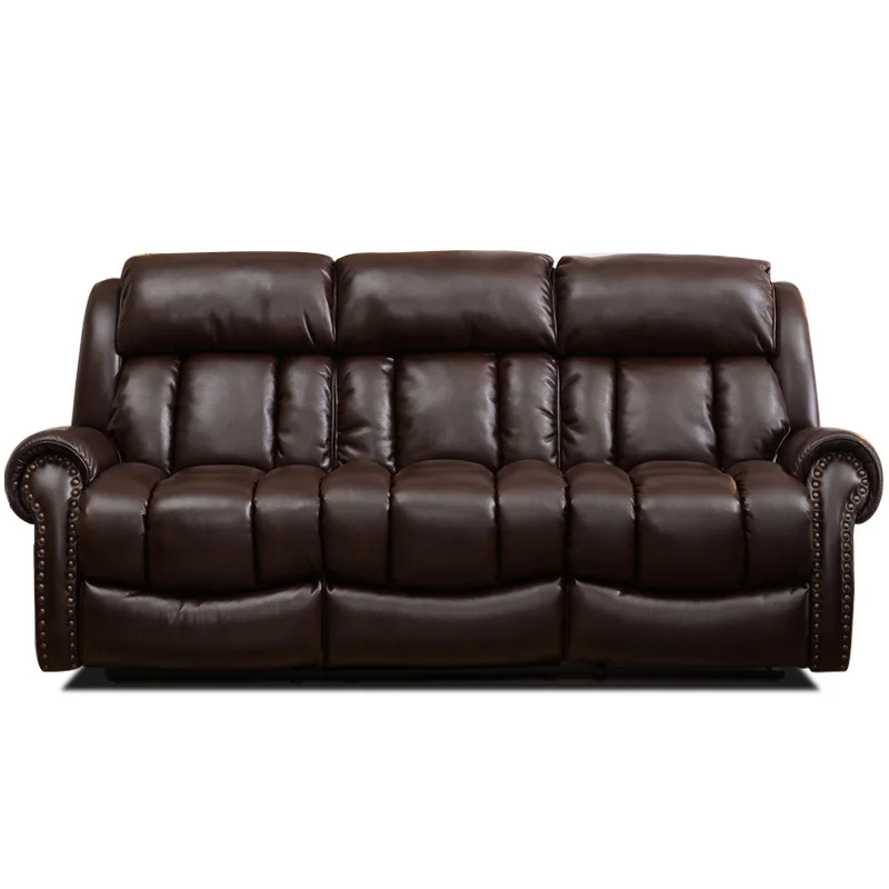 

European style, living room, first class, space capsule, sofa, leather, combination, home, cinema