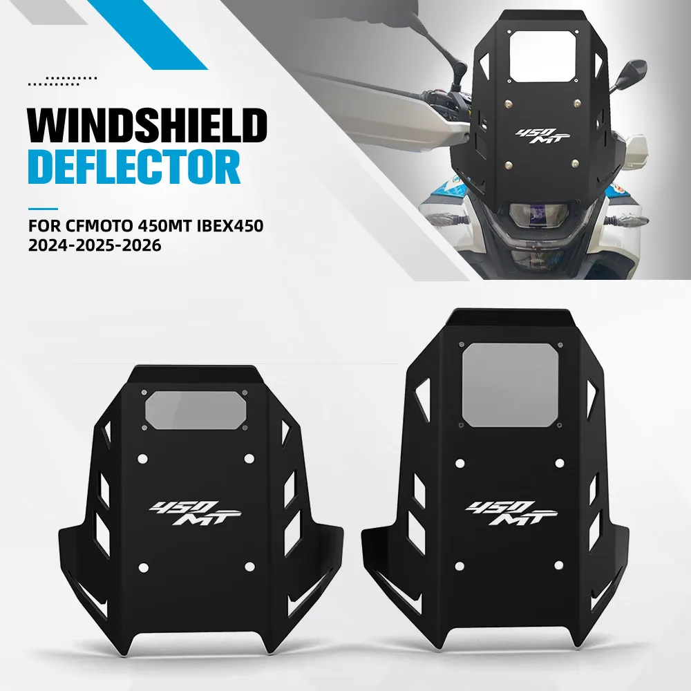 

Motorcycle Windscreen For CFMOTO 450MT IBEX450 2024-2025-2026 Windshield Fairing Wind Screen Decorate Deflector Accessories