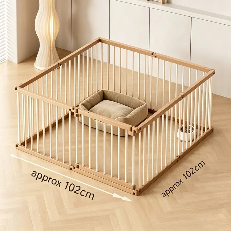 Clear Modular Pet Playpen – Easy-Assembly Portable Dog Pen for Indoor Puppy Training, OEM Supported