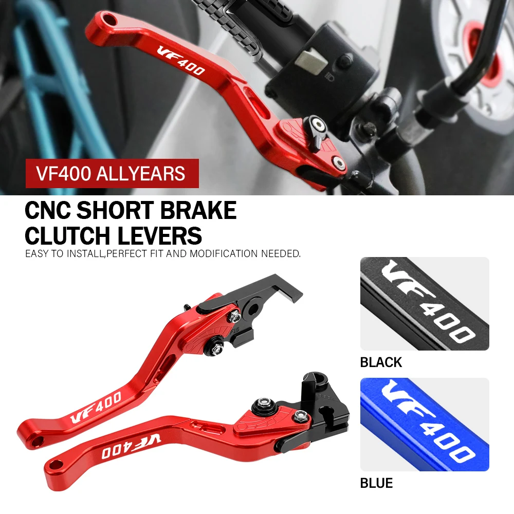 

For HONDA VF400 ALL YEARS Motorcycle Adjustable Brake Clutch Levers Handle CNC Aluminum Accessories