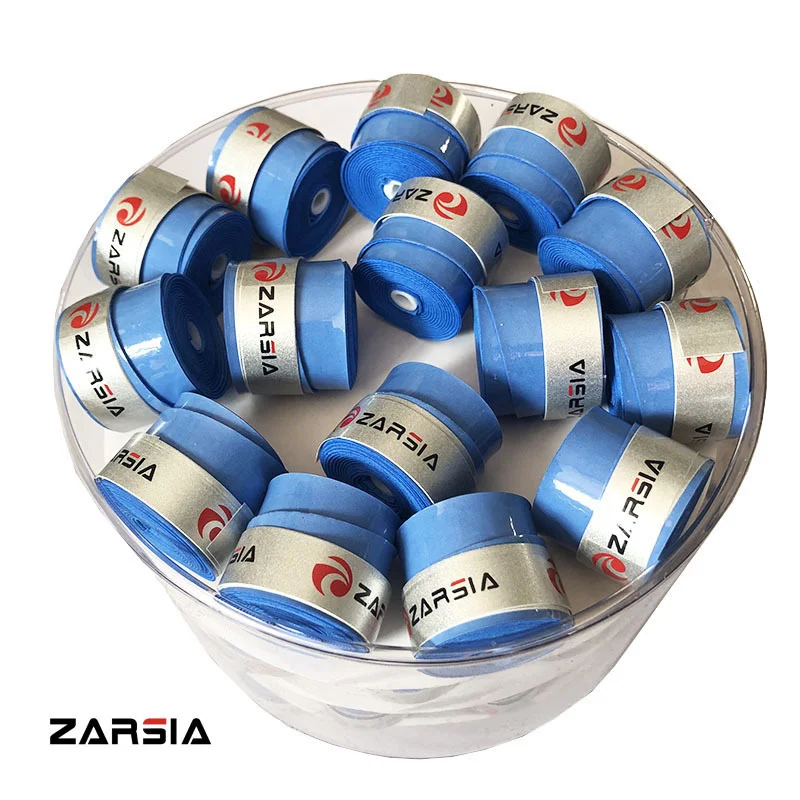 60pcs ZARSIA Tennis Overgrip Adhesive Film Sweat-absorbing Band Soft PU Badminton Rackets Overgrip Tennis Grip Padel Racket Grip