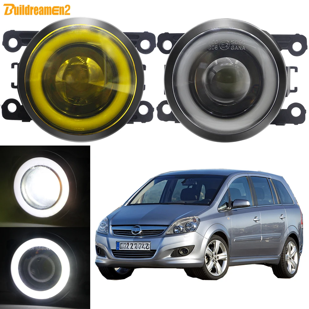 2 X 30W 3000LM Angel Eye Fog Light DRL H11 Car LED COB Fog Daytime Running Lamp Styling For Opel Zafira B MPV A05 2005-2011