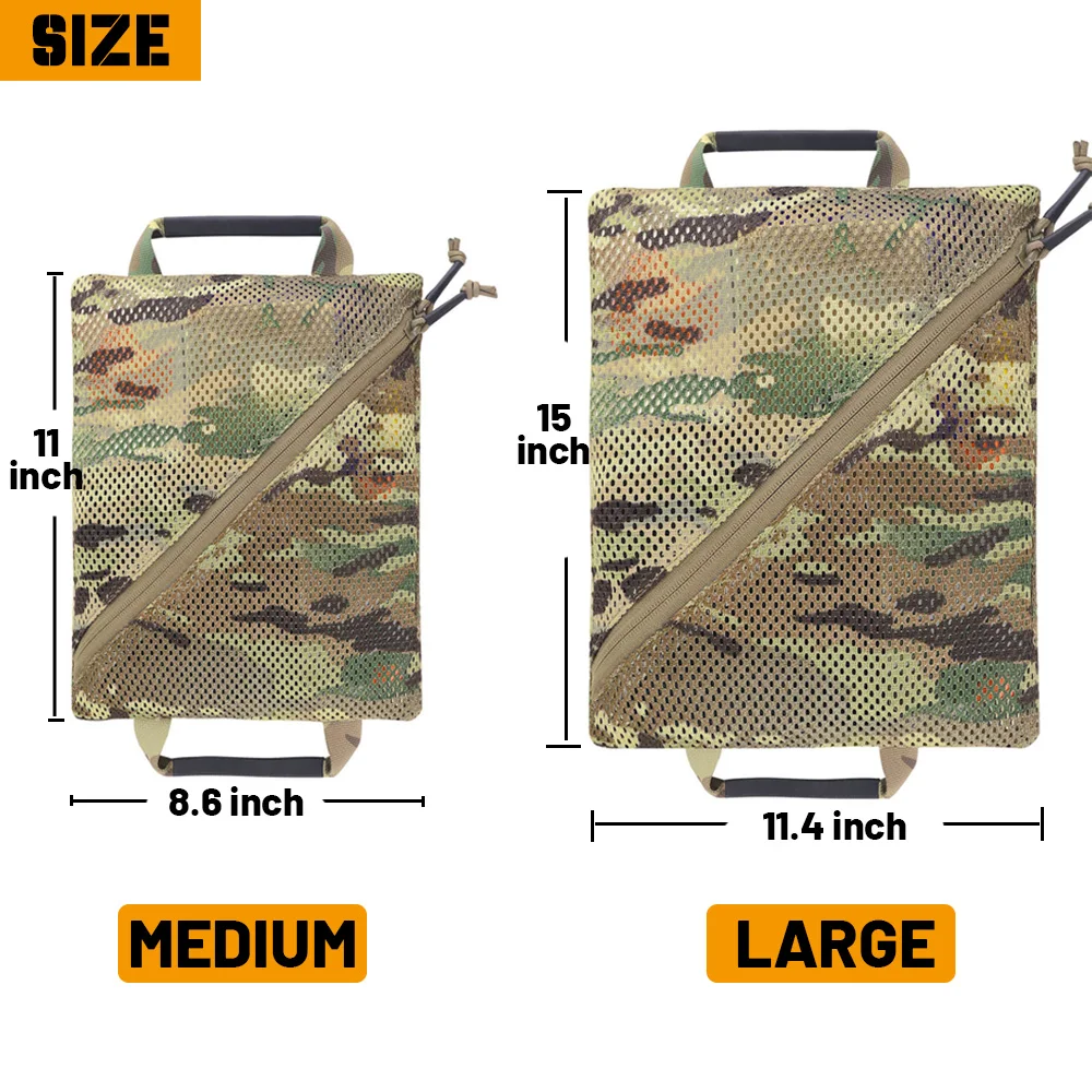 Imagem -02 - Krydex-tactical Armazenamento Mesh Pouch Grupo Kit Utilitário Modular Admin Bolsos Travel Organizer Edc Bolsa Caça Acessórios 500d