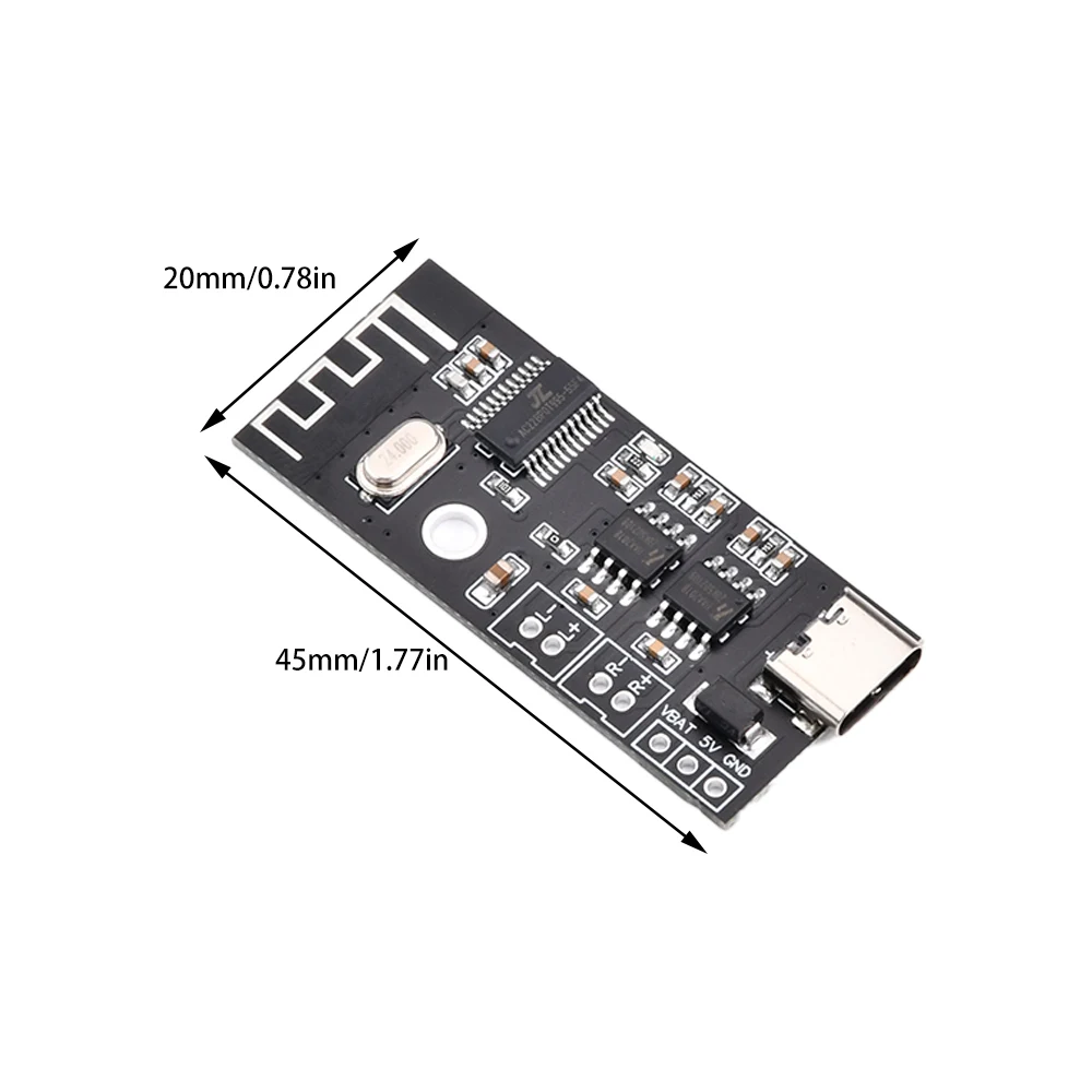 MH-MX38 Wireless Decoder Board Bluetooth 5.1 Audio Module MICRO USB Type-C 5W+5W Amplifier MP3 Verlustfreie Stereo 5V