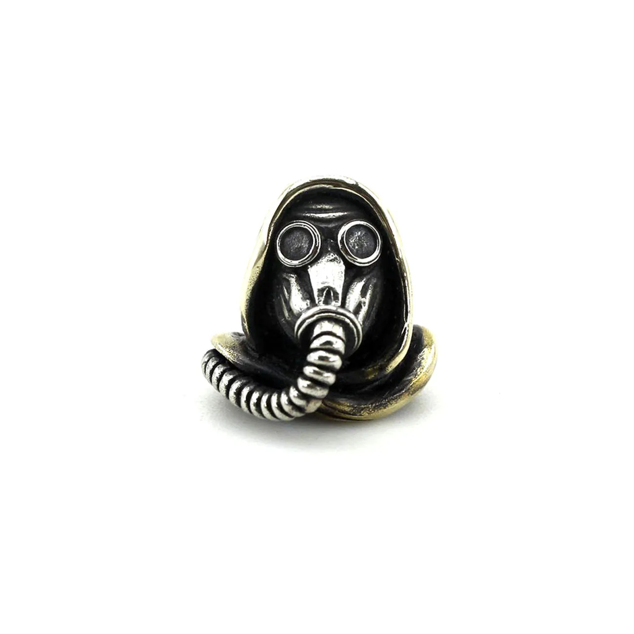 Outdoors EDC Tools Brass Gas Mask Soldier Skull Knife Beads Lanyard Paracord Key Rings Pendants DIY Accessories