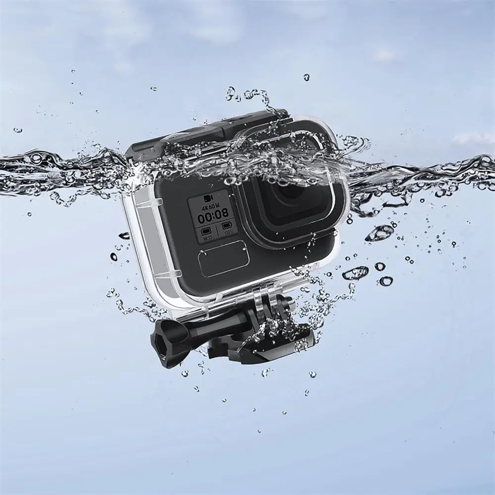 For GoPro Hero 8 Black Waterproof Case Housing Protective Underwater Diving Cover 60M Accessories With Filter