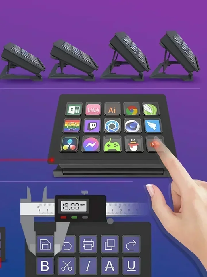Mirabox 293 V3 Streamdeck Visual Mini Keyboard Custom Button