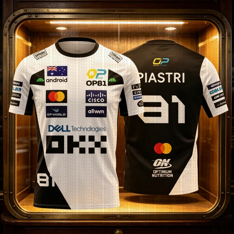 Neu 2026: Neuestes McLaren Racing Lando Norris T-Shirt 2026 NO.4 Edition – Atmungsaktive Sportbekleidung im Sport-Look, Kurzarm, Eltern-Kind – Detail 2