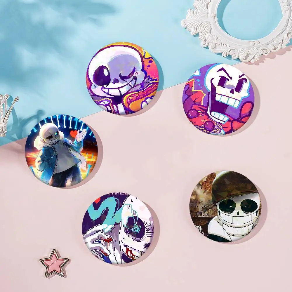 Cool S-Sans Undertale Anime Enamel Pin Clothing Bag Accessories Brooch Cartoon Science Fiction Badge Gift