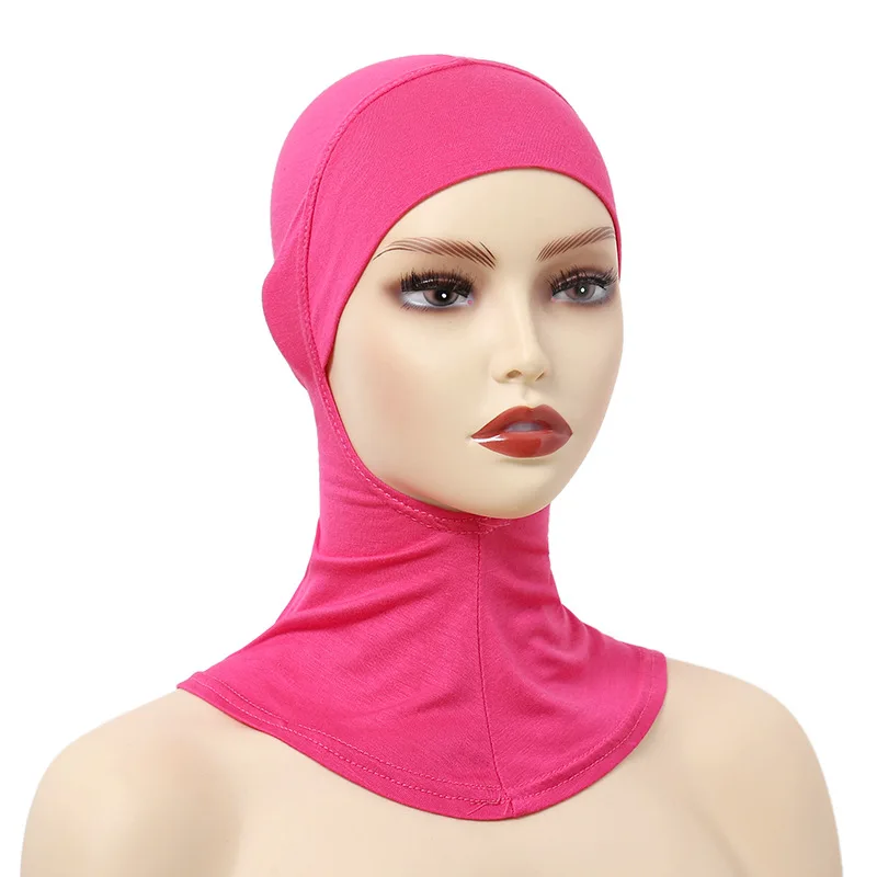 Turban Caps for Women Muslim Underscarf Modal Hijab Inner Caps Stretchy Full Cover Shawl Cap Full Neck Coverage