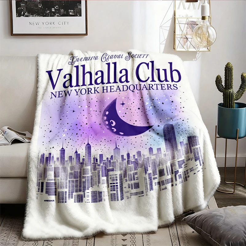 Valhalla Club Colors Flannel Throw, Kings of Sin Series By Ana Huang Merch, Twisted Series Cozy Blanket, Romance Book Me