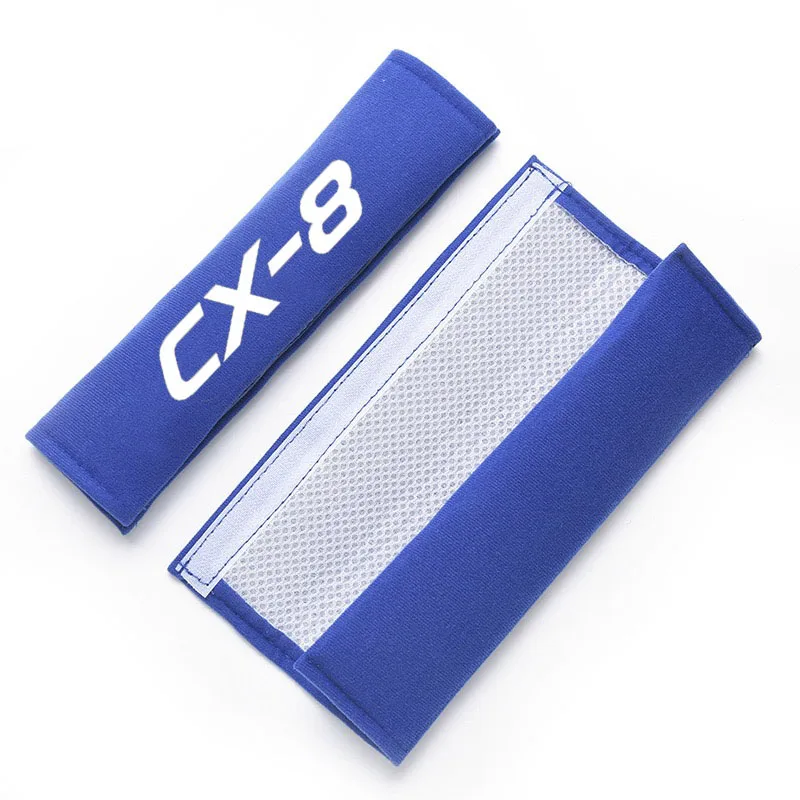 2 pièces de couverture de ceinture de sécurité de voiture couverture de ceinture de sécurité réglable sangle initiée couvre pour CX-8 CX8 Auto accessoires