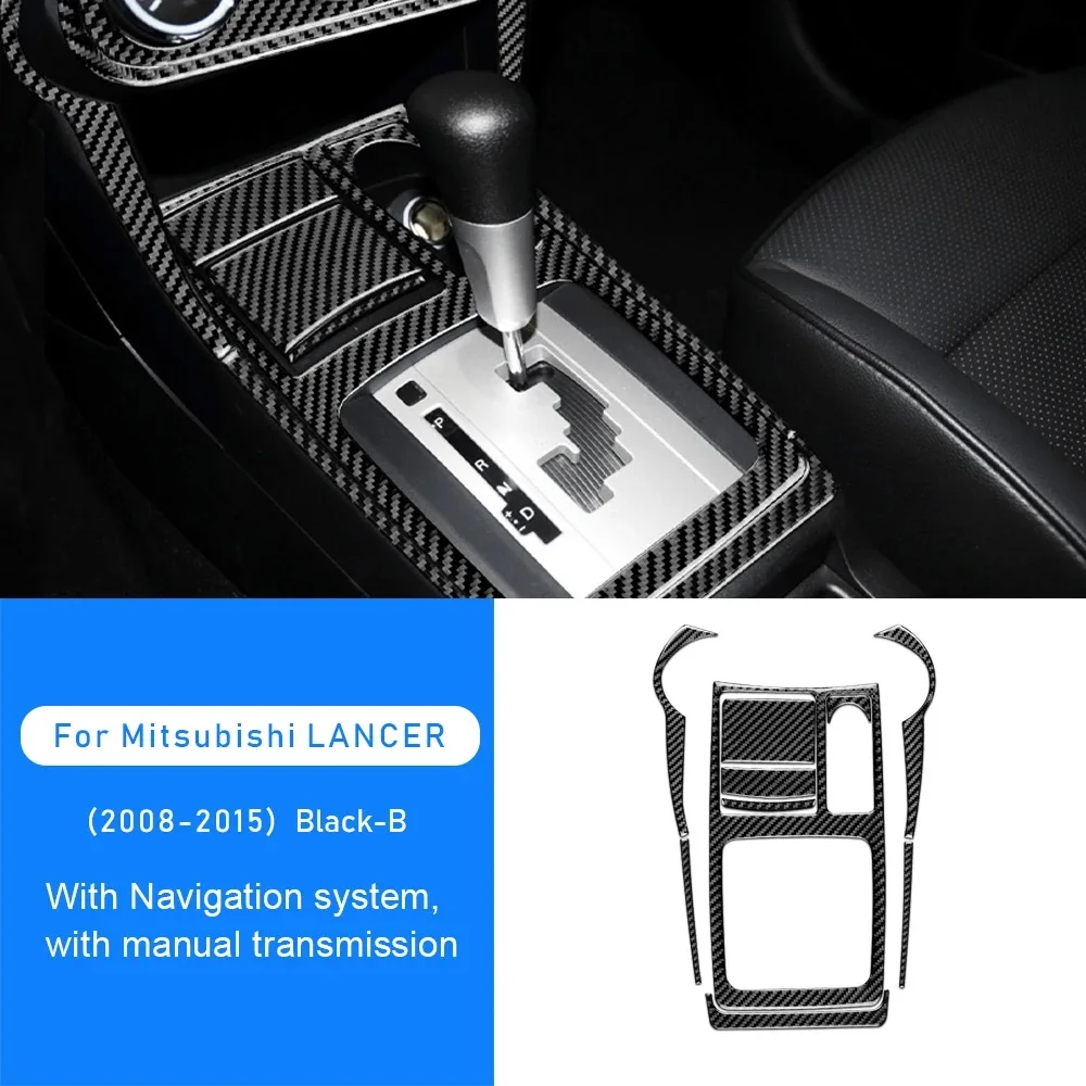 

Real Soft Carbon Fiber Sticker for Mitsubishi Lancer 2008 2009 2010 2011 2012 2013 2014 2015 Central Control Gear Shift Panel