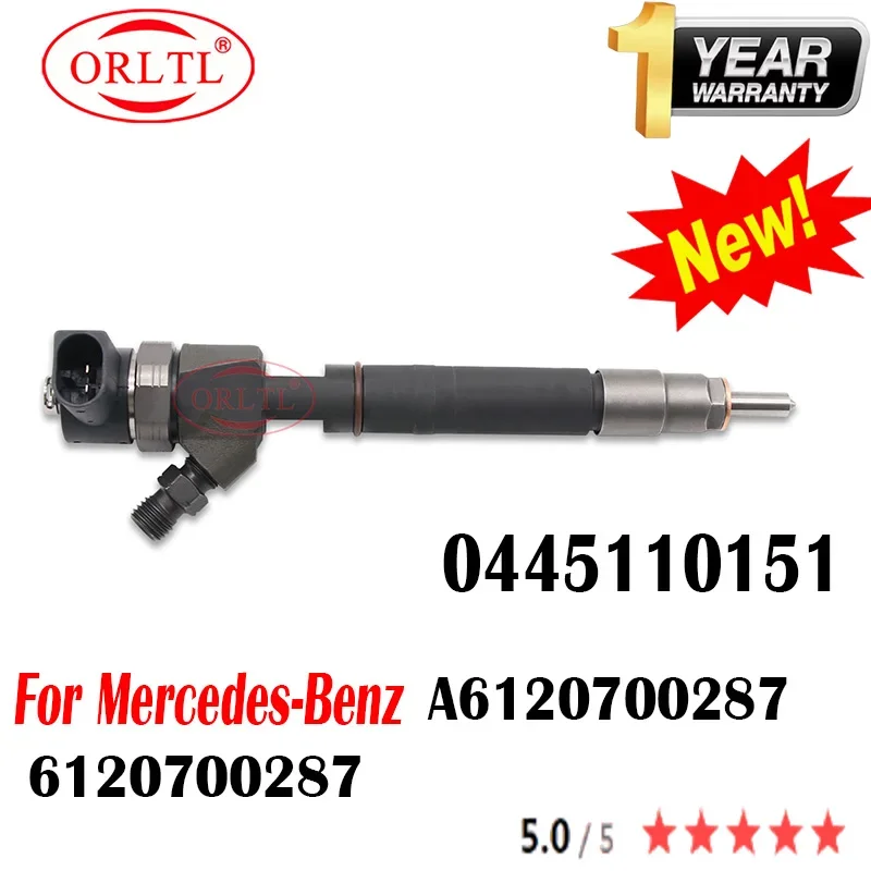 New 0445110151 0 445 110 151 Nozzle 6120700287 A6120700287 Diesel Fuel Injector 0445110152 For Mercedes-Benz ORLTL