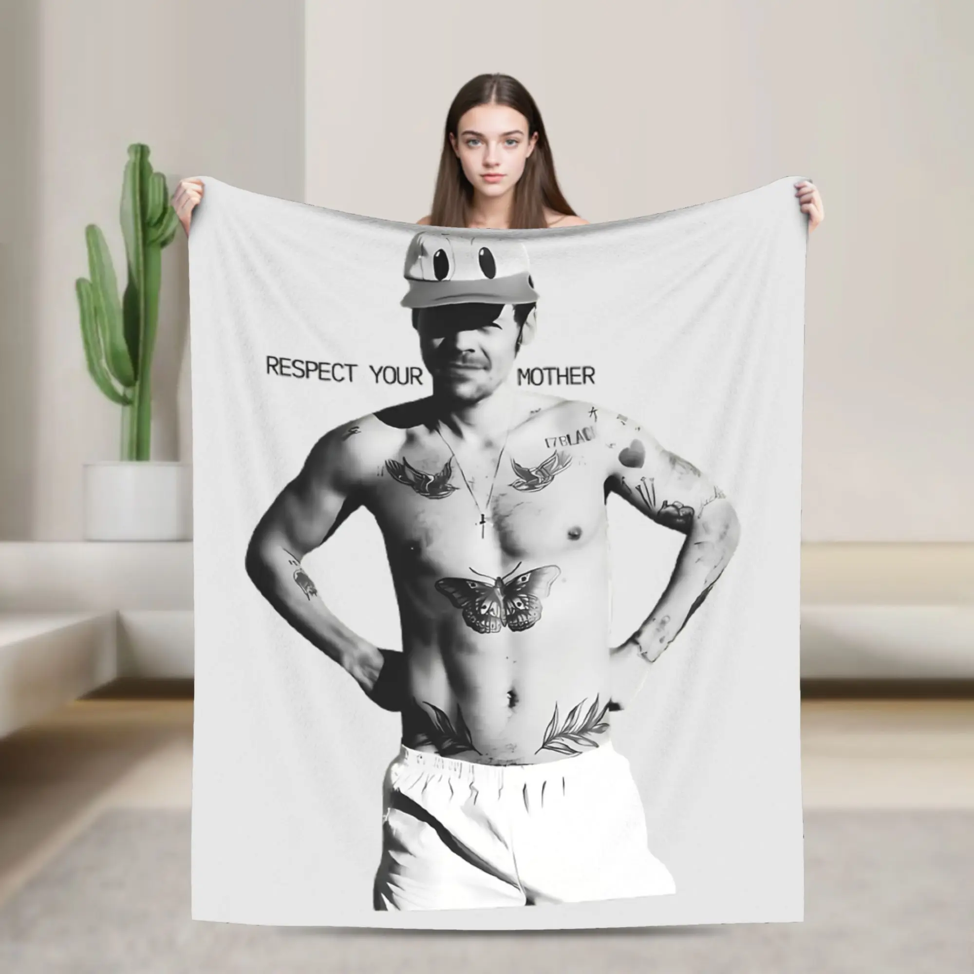Pop Disco Harrys Styles Era Vibes Blanket Fleece Spring/Autumn Super Warm Throw Blanket for Bed Outdoor Plush Thin Quilt