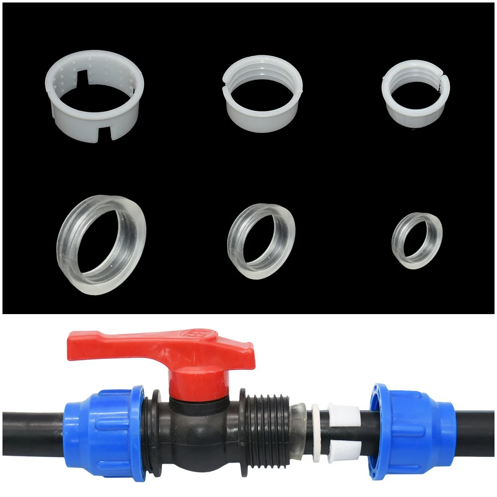 20/25/32/40/50/63mm Plastic PE Tube Coupler Fittings Water Seal Clamp Water Tap Connector Tee Splitter Elbow End plug Adapter