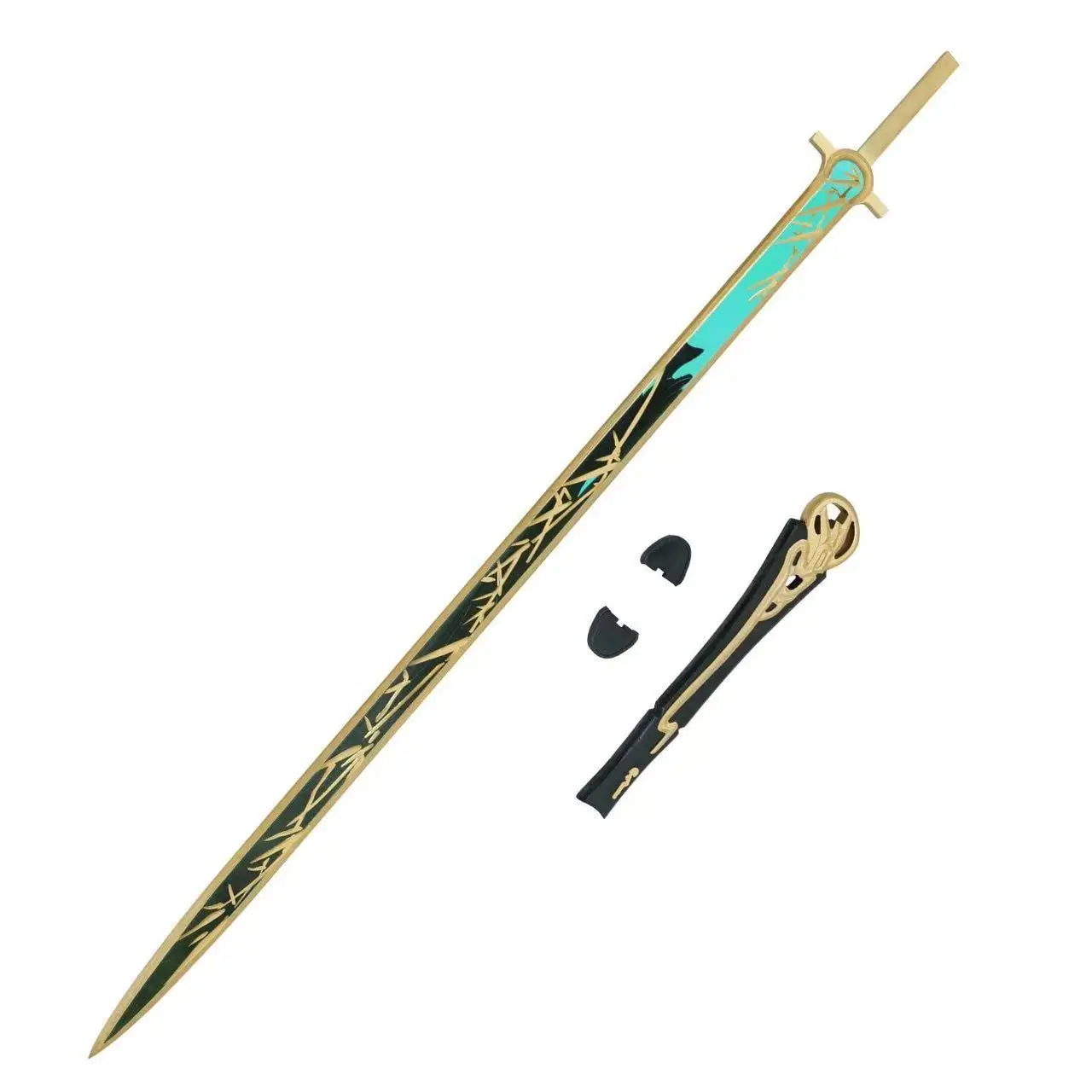 QiuYuan أسلحة السيف لعبة Wuthering موجات تأثيري الدعائم نموذج هالوين عيد الميلاد حفلة تنكرية زي الملحقات