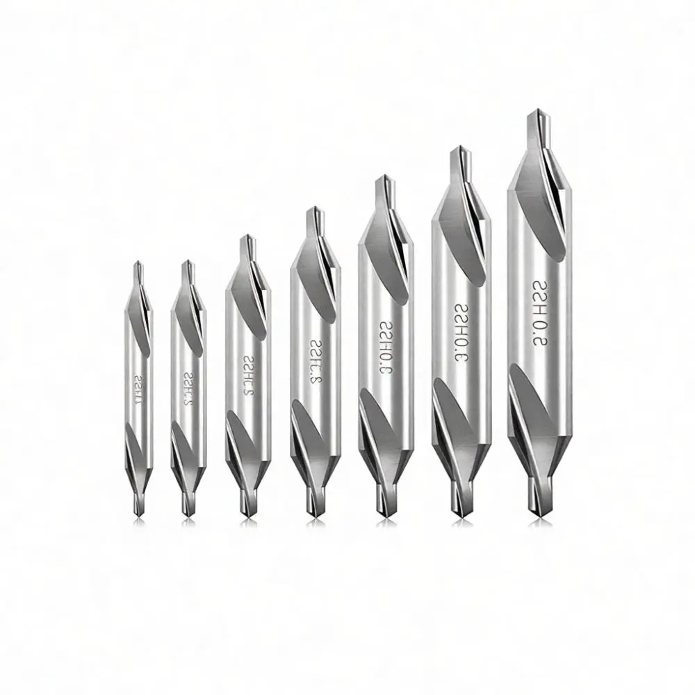 High Speed Steel Center Drill Bits Set Type A For Metal Lathe Milling Machine Accurate Positioning Pilot Hole Tool