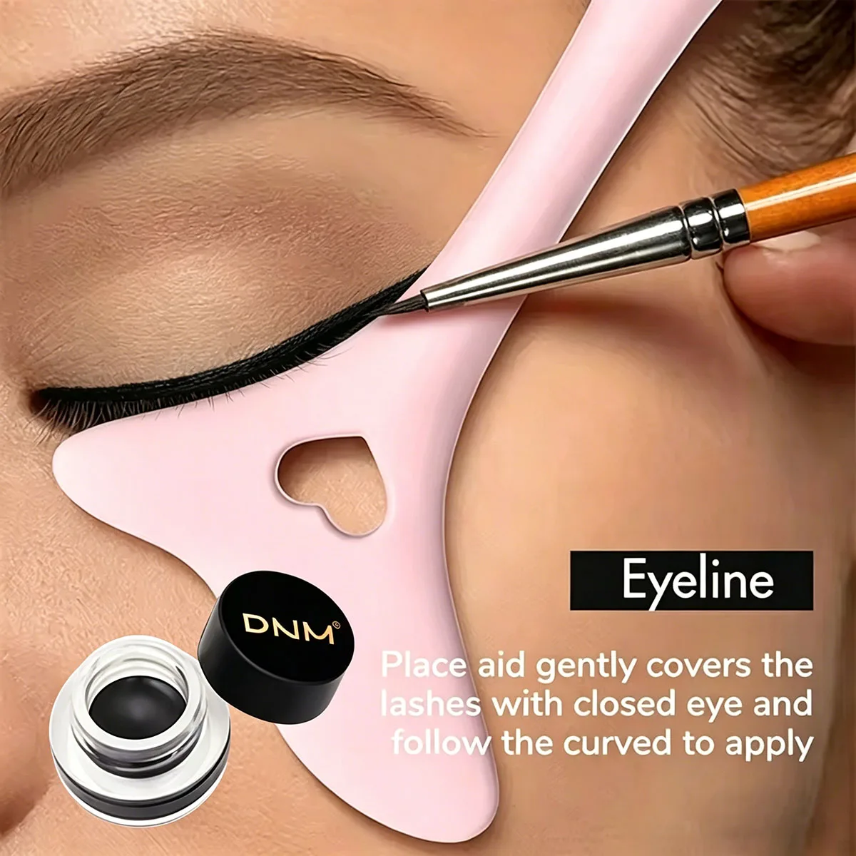 Set de Delineador de Ojos a Prueba de Agua, Plantilla Multifuncional de Silicona para Delineador, Herramientas de Maquillaje para Labios