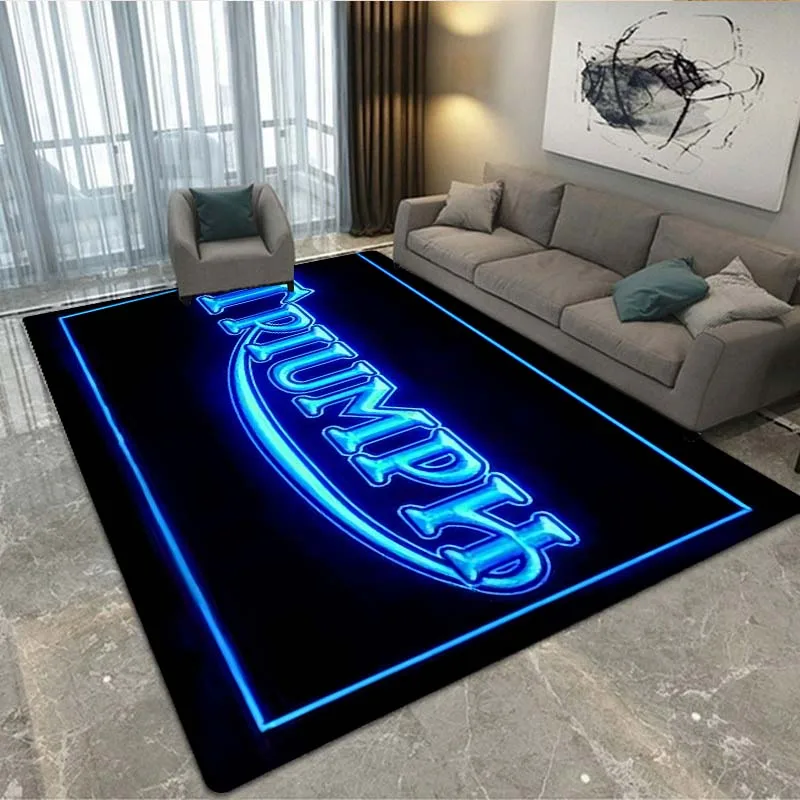 Floor Mat Living Room Carpet Triumphs Vintage Motorcycle Doormats Pet Rug Bathroom Mat Kitchen Hallway Foot Rugs Home Decor