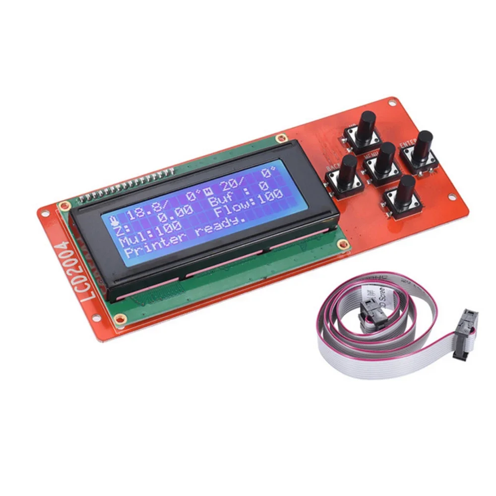 

3D-принтер Anet LCD2004 Панель управления Синий экран Часть RAMPS 1.4 Play ЖК-дисплей Монитор для деталей 3D-принтера A8 A8L