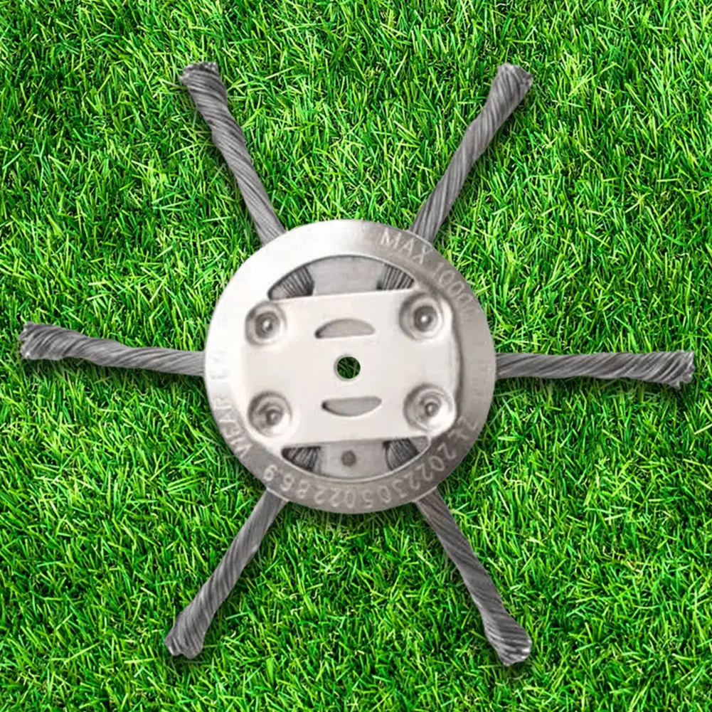 6 Inch Steel Wire Brush Cutter Trimmer Head Wired Trimmer Blade Blade Cutter Clear Moss Grass Rust