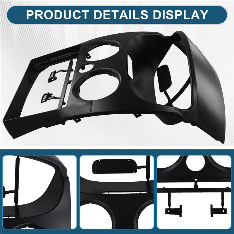 【値下げ！ ダッシュボード取り付けキット トリム改造 9インチカーラジオフェイスパネルフレーム スパーク マティス 2010-2017 左ハンドル車用