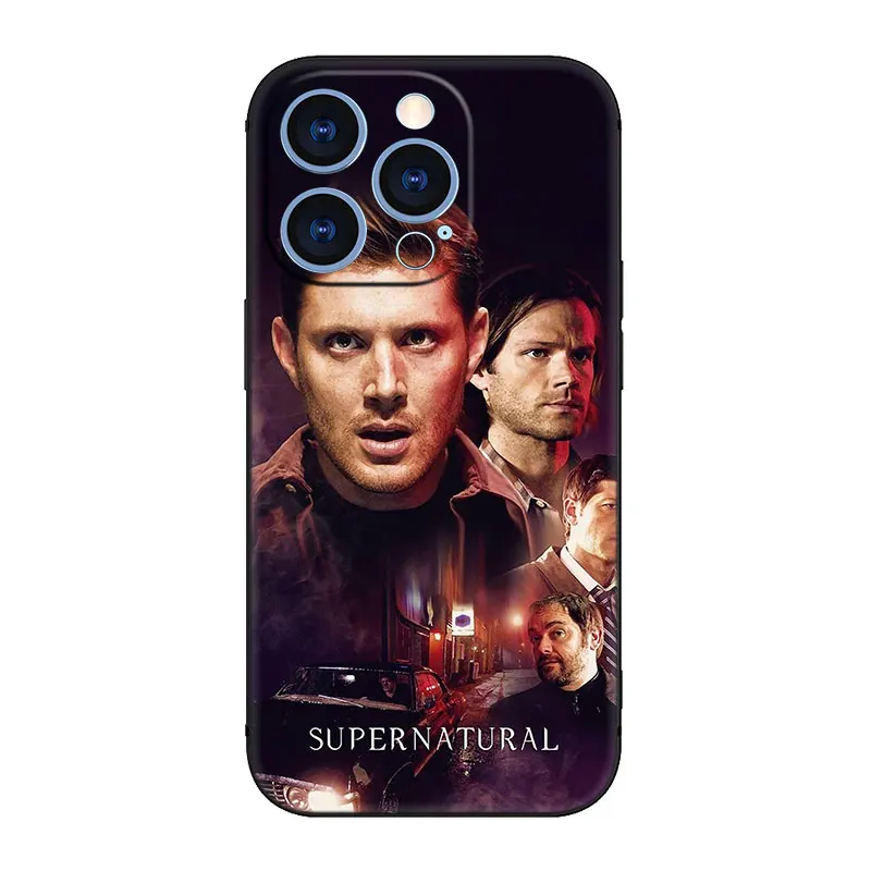 Supernatural tv show Phone Case For Apple iPhone 14 13 12 Mini 11 Pro XR X XS MAX 6S 7 8 Plus 5S SE 2020 2022 Black Cover