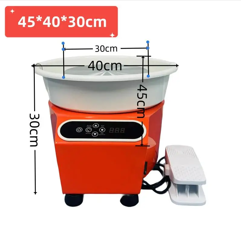 Dotykowy wyświetlacz LCD elektryczne koło ceramiczne ceramiczne koło z gliny maszyna do formowania 350W rzeźbienie glina DIY dla początkujących