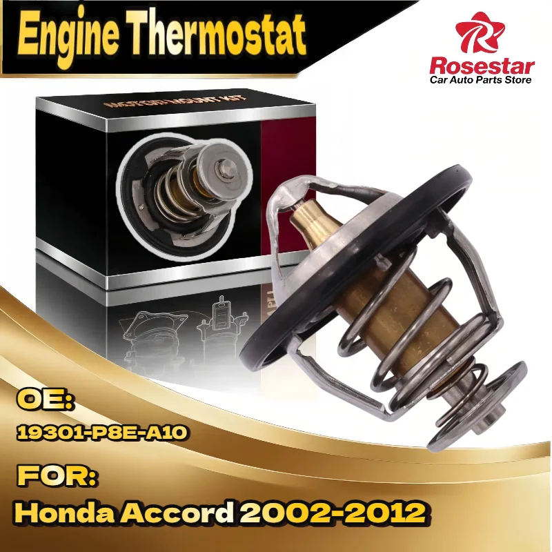 

New Engine Coolant Thermostat Assembly 19301-P8E-A10 for Honda Accord 2002-2012 Crosstour 2010-2012 Odyssey 2002-2017
