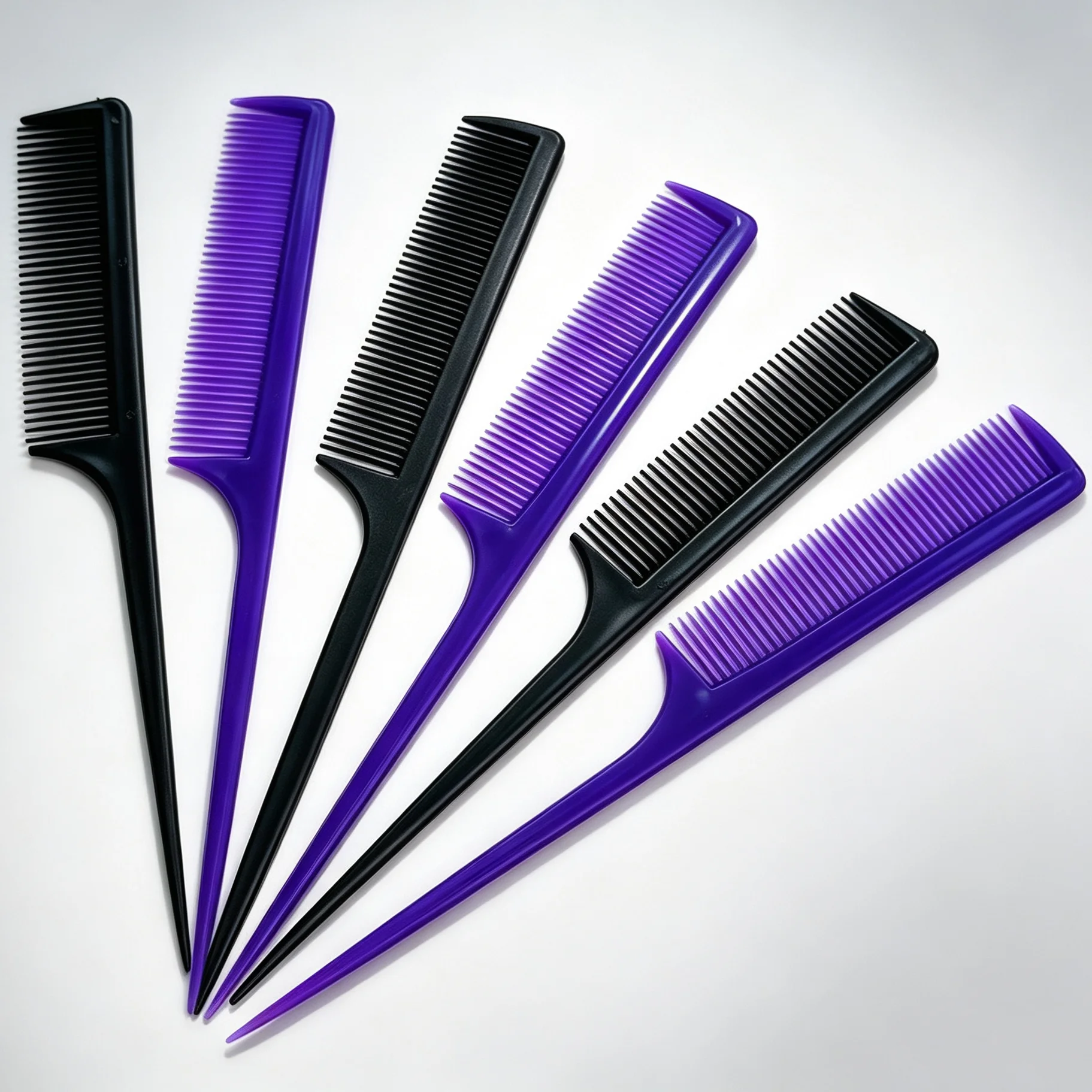 Comb Carbon Fiber Spike Tail Comb Pick Hair Plastic Coiffure Wig Hairdressing Barber Accessories