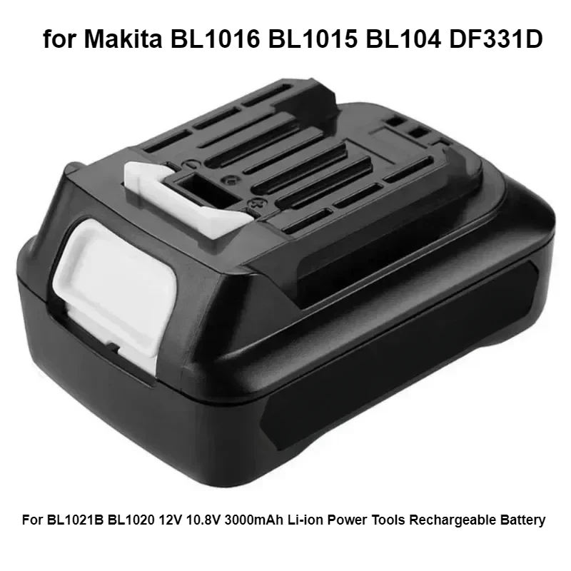 For BL1021B BL1020 12V 10.8V 3000mAh Li-ion Power Tools Rechargeable Battery for Makita BL1016 BL1015 BL104 DF331D