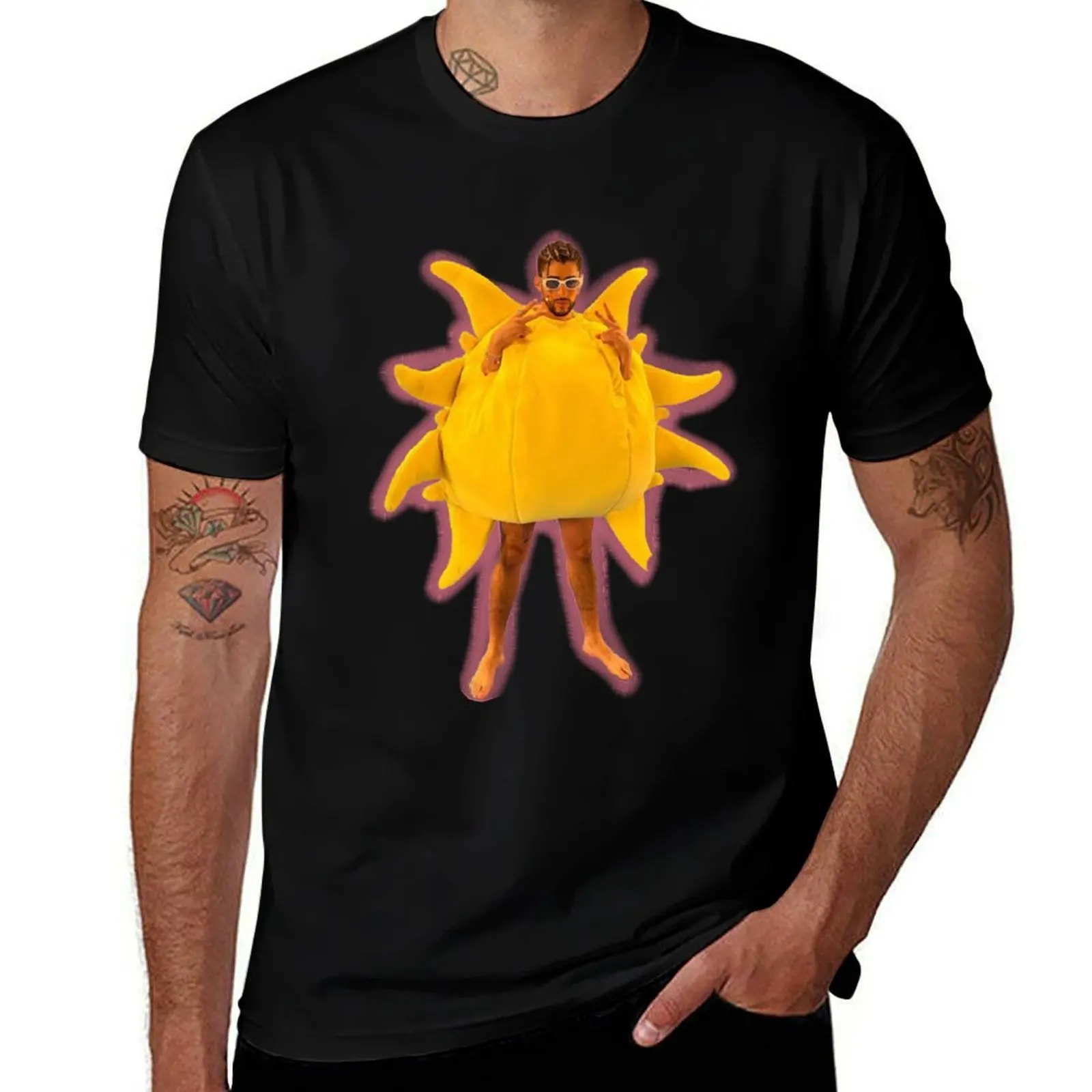 

Bad Bunny Neverita video sol T-Shirt Regular Fit Plain Tee Shirt