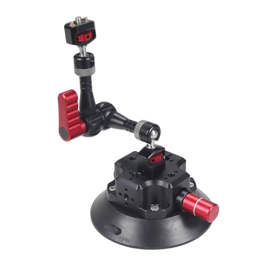 Mão Bomba Ventosa a Vácuo, Suporte Estabilizador para GoPro, 12 Insta360 Camera Mount, 6 ", 4.5", 3 ", 83mm, 1/4"