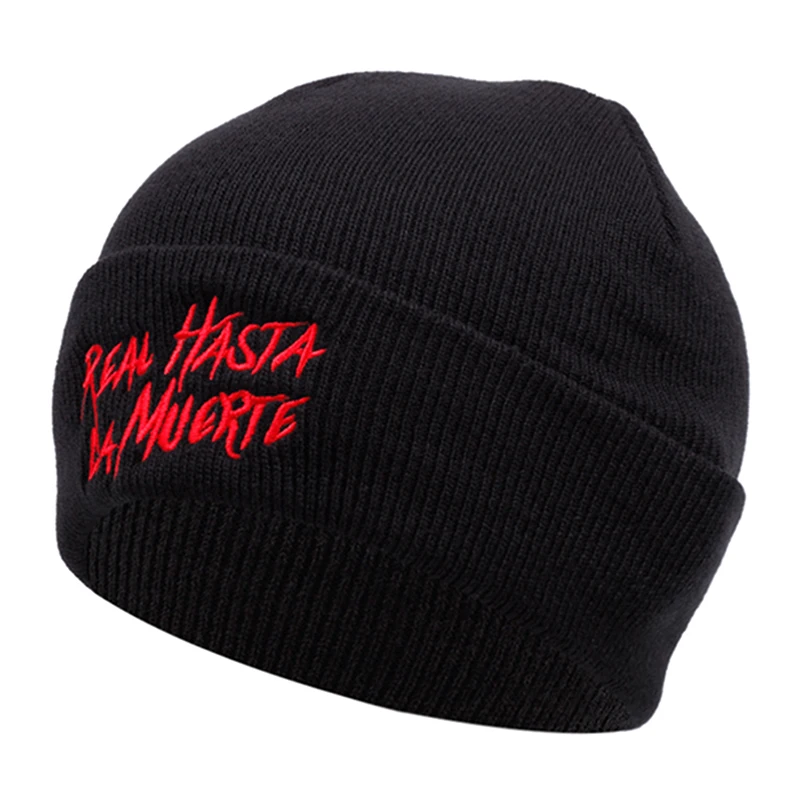 2025 جديد عصري الإبداعية محبوك قبعة التحدي الحقيقي المطرزة قبعة فول في الهواء الطلق الترفيه بلا حدود قبعة يندبروف قبعة تدفئة