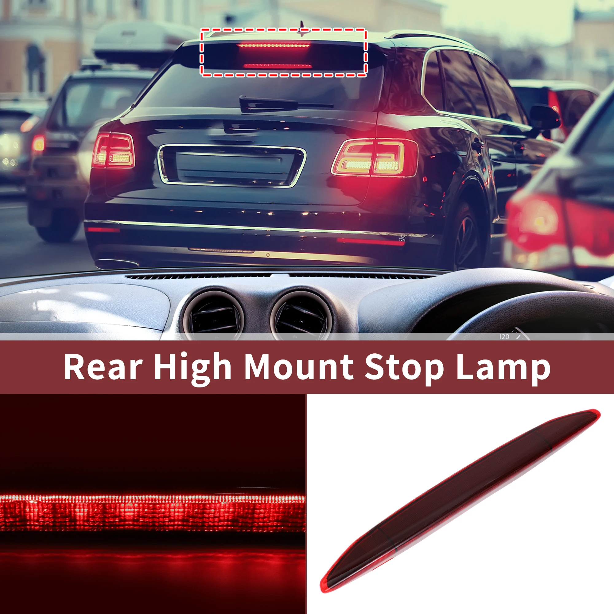 UXCELL ضوء الفرامل الثالث LED الأحمر لسوبارو Outback (النسخة الأمريكية) رقم 84701AJ01A