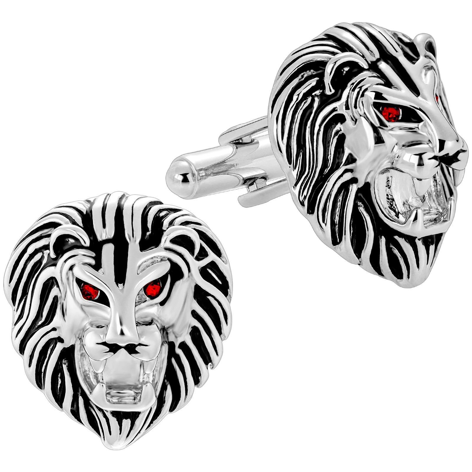 Vintage Lion Head Cufflinks for Men with Gift Box, Cufflinks Men\'s Dress Shirts and French Cuff Shirts,Mens Personalized Jewelry