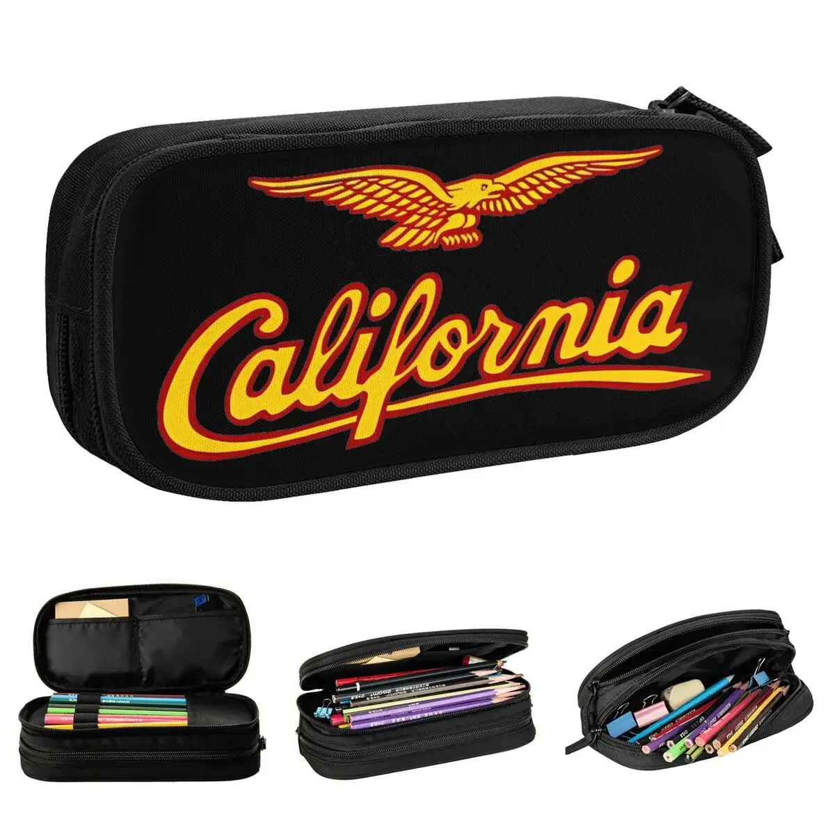 

New Moto Guzzi California 1100 Pencil Case Motorcycle Pencil Box Pen Kids Big Capacity Bag Students School Zipper Stationery