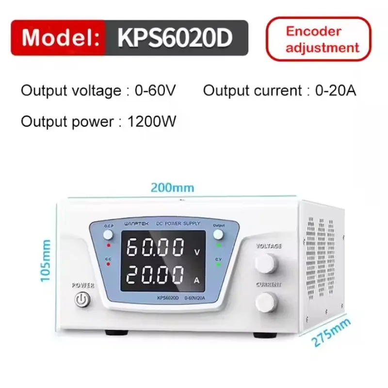 KPS6020D 1200W High Power Regulated Power Supply 60v 20a Adjustable DC Power Supply