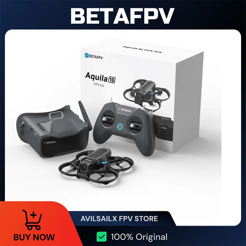 BETAFPV Aquila16 FPV Kit LiteRadio 2 SE Радиопередатчик VR03 FPV Очки 2 аккумулятора 1100 мАч