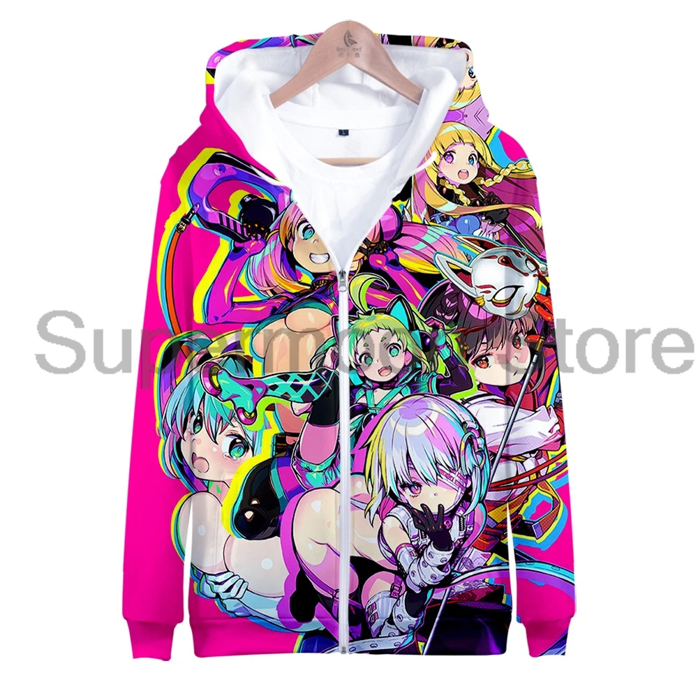 

Dohna Dohna Let's Do Bad Things Together аниме толстовка на молнии с длинными рукавами уличная одежда для мужчин и женщин толстовка на молнии 3D одежда