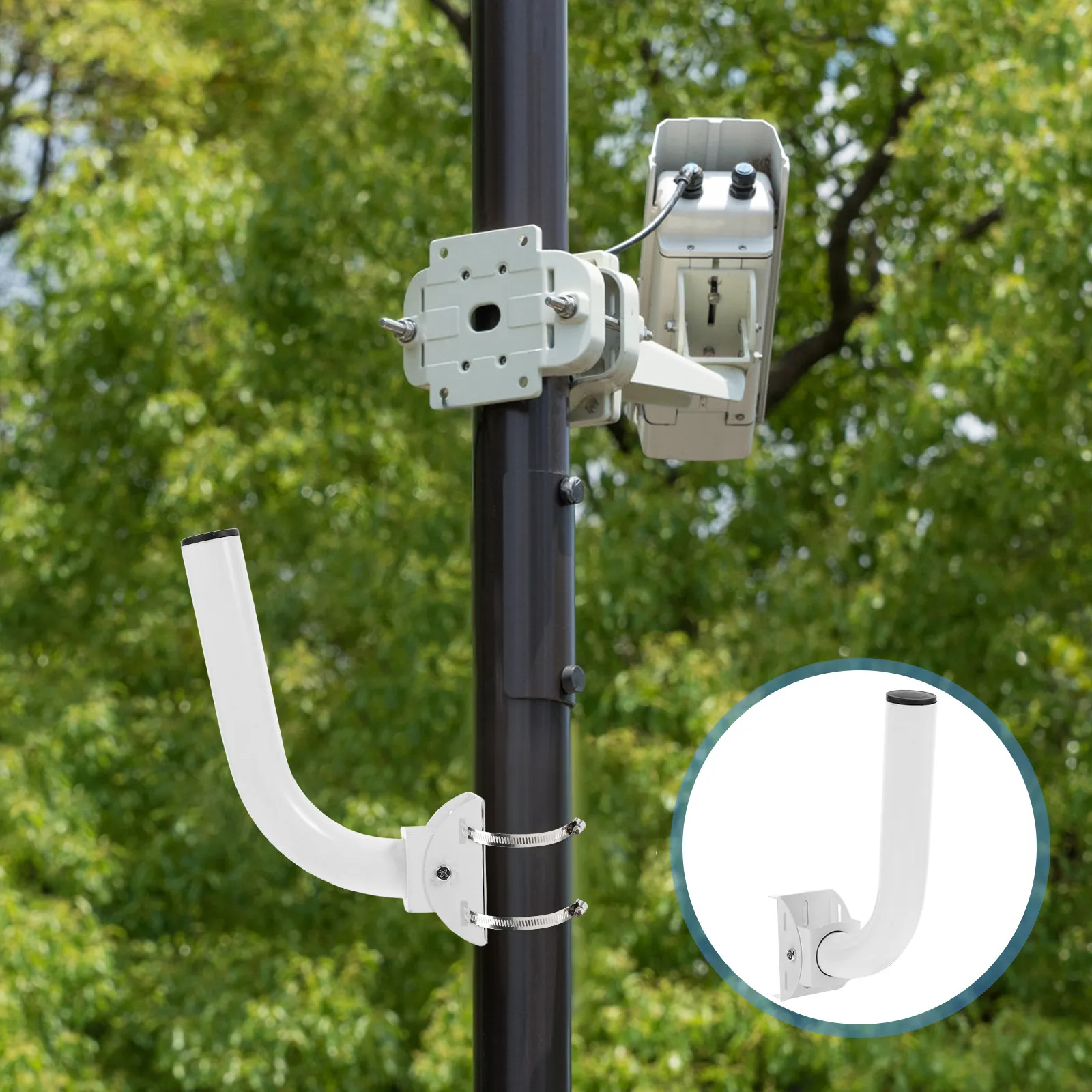 Adjustable Wireless Bridge Bracket Universal Antenna Wall Mount Outdoor Pole Mount Mounting Bracket for Wireless Bridge Access