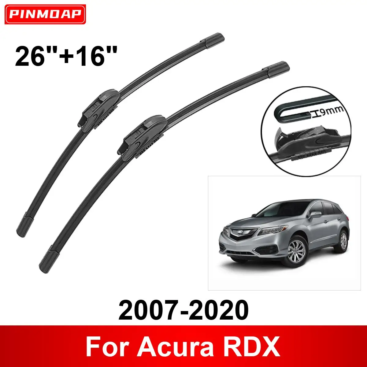 

Car Wiper for Acura RDX 2007-2020 26" + 16" Front Rear Wiper Blades Brushes Cutter Accessories 2015 2016 2017 2018 2019 2020