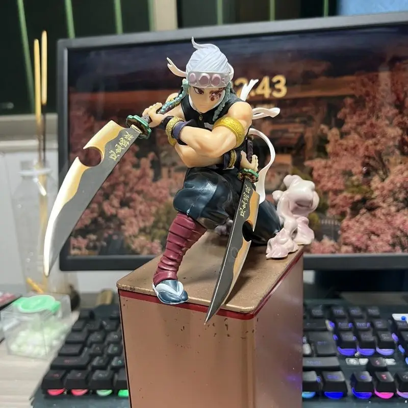 

New Demon Slayer Uzui Tengen Desktop Decoration Creative Cartoon Figure Hot Sale New Style Holiday Children Decoration Birthday