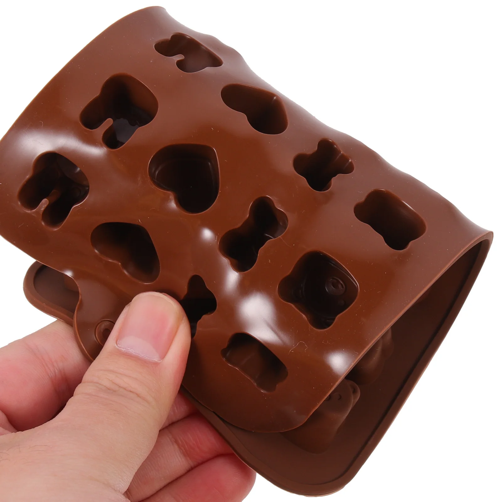 

3Pcs Silicone Baking Molds Lovely Cookie Mold for Dessert Making Chocolate Pudding Candy Fondant Molds Hot Chocolate Moulds